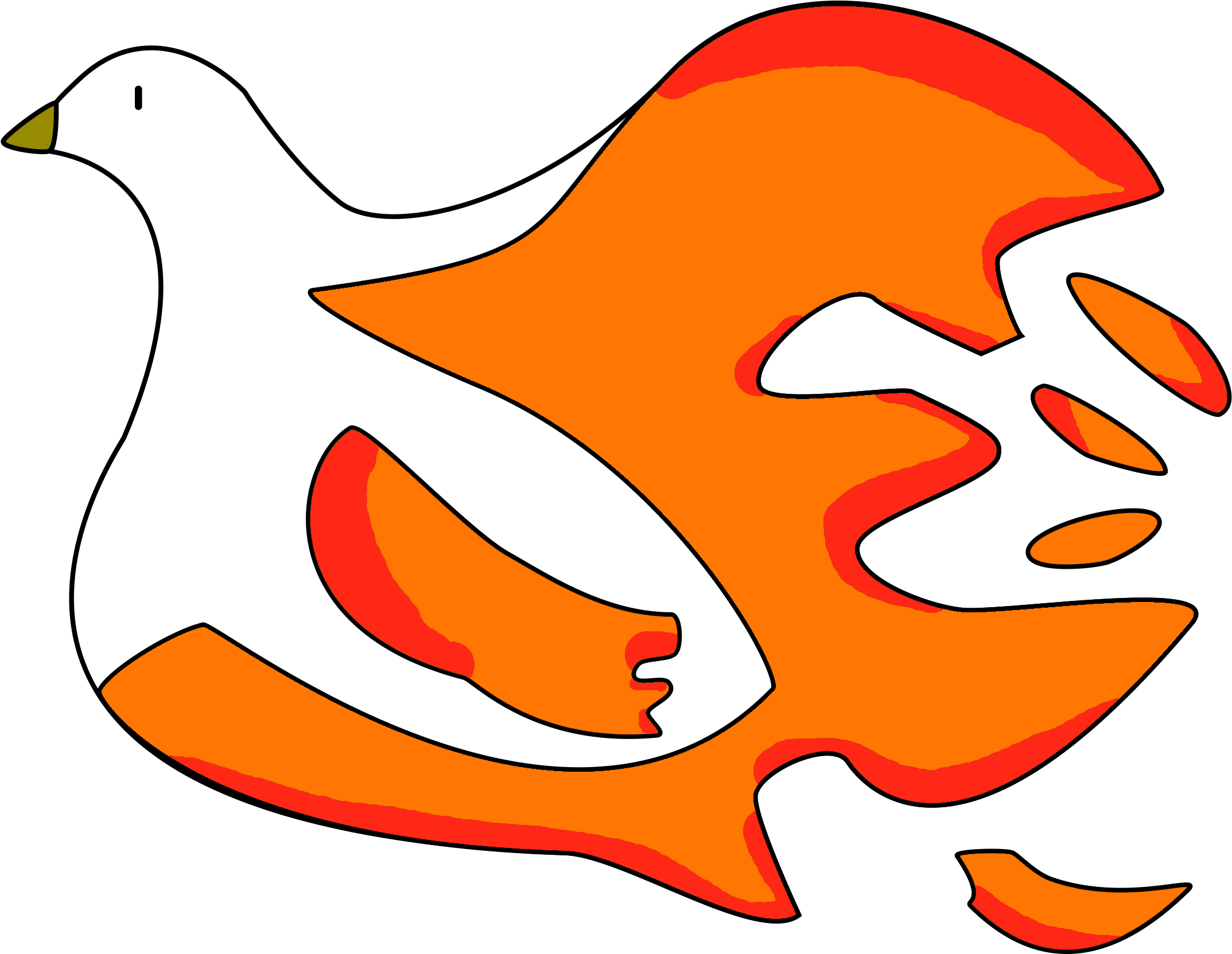 Simbol Flama - Png Flama (2456x1899), Png Download