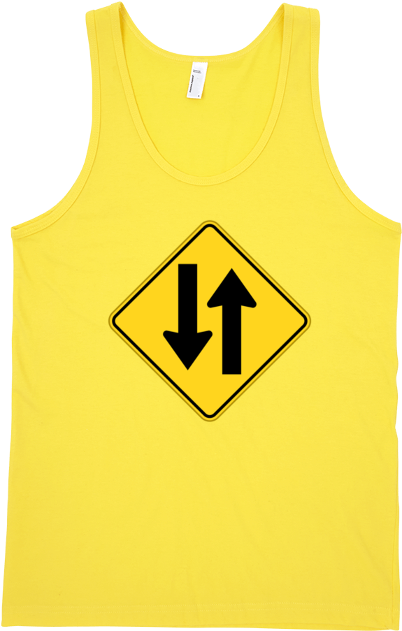 Two Way Traffic Fine Jersey Tank Top Unisex - Sweater (1000x1000), Png Download
