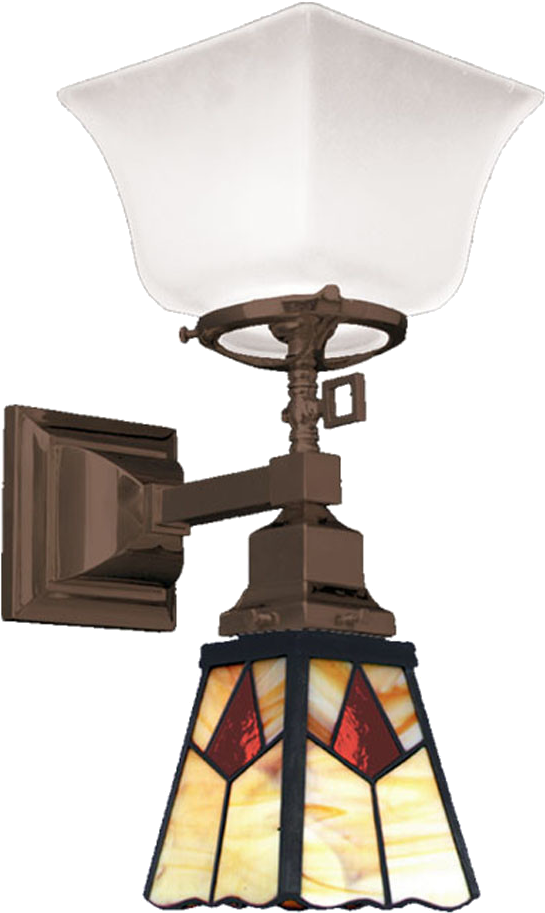 Vintage Hardware & Lighting - Craftsman Sconce (613x1000), Png Download