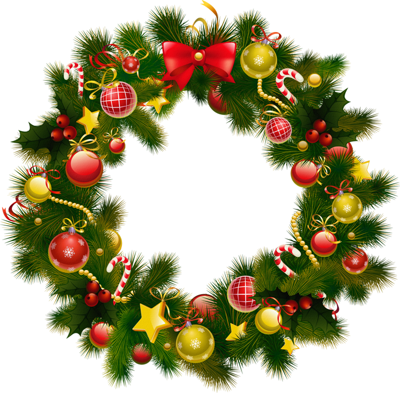 Christmas Wreath Clipart, Christmas Card Crafts, Christmas - Happy Christmas Wallpaper 2017 (800x787), Png Download