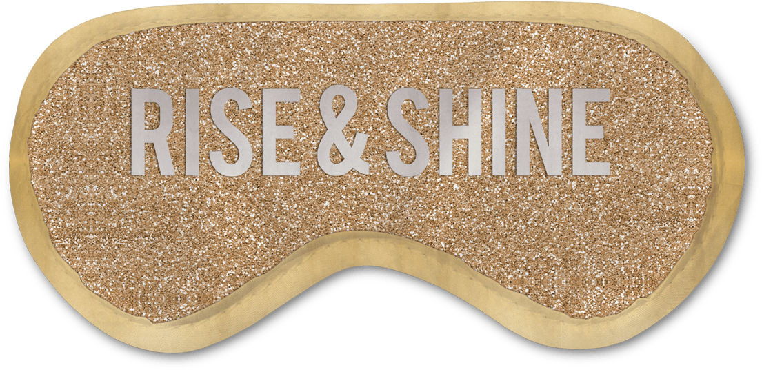 Rise & Shine Eye Mask - Glitter (1200x1200), Png Download