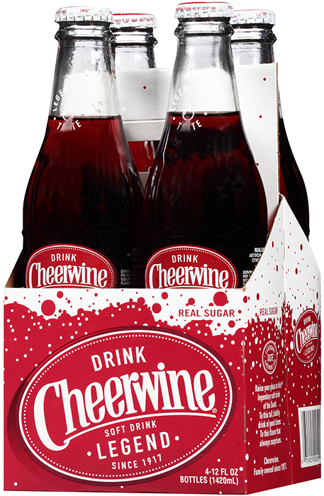 Soda - Cheerwine Cherry Soft Drink 6-12 Fl. Oz. Bottles (780x700), Png Download