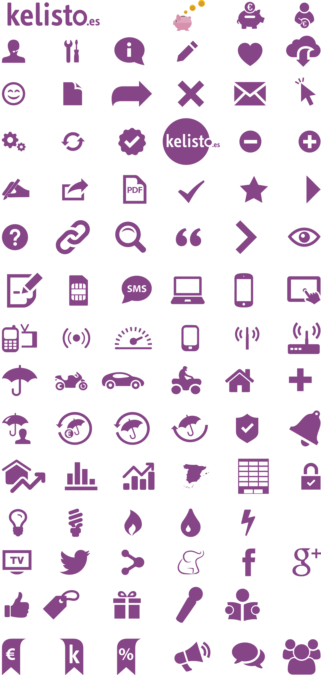 Download Pdf - Raleway Icons (1260x2647), Png Download