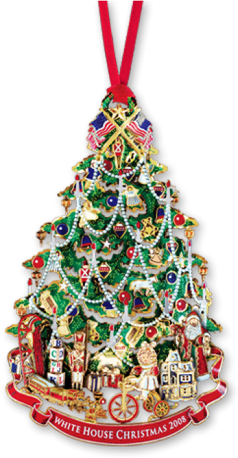More Views - 2008 White House Christmas Tree Ornament (700x700), Png Download