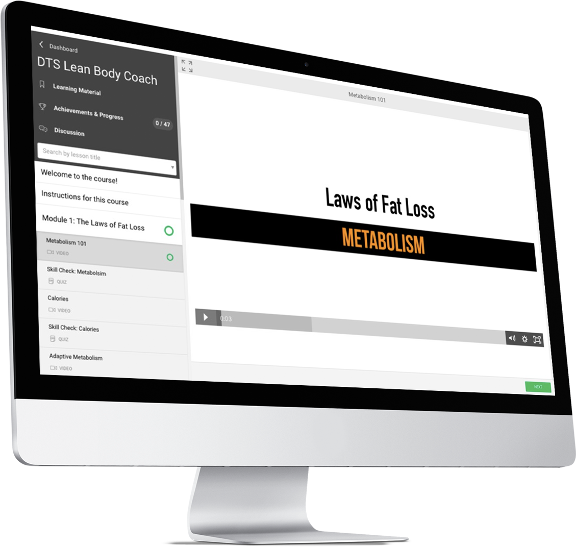 Dts Lean Body Coach - Computer Monitor (1143x1086), Png Download
