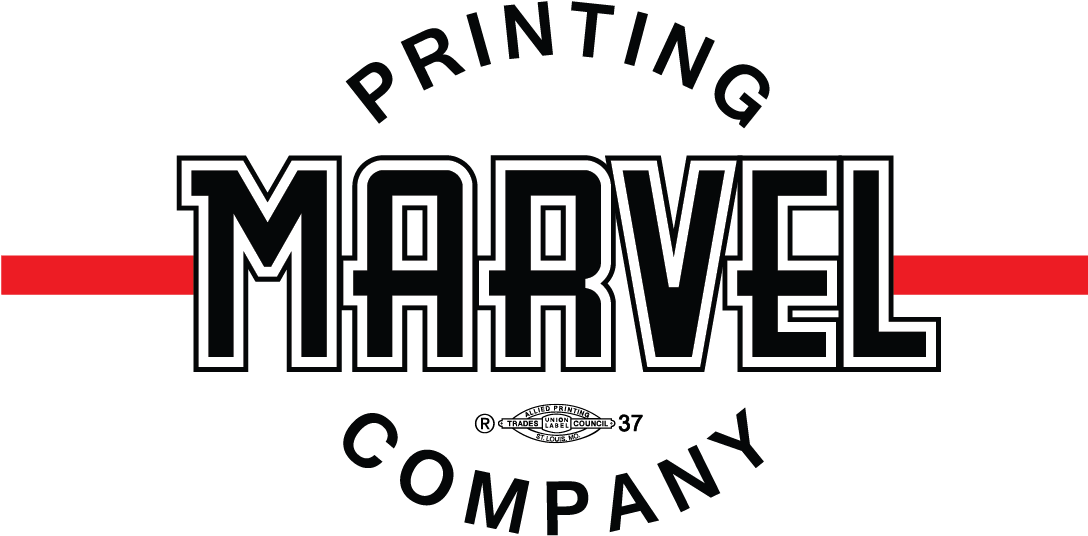 St Louis Printing Company Logo - Marvel Printing Company (1333x584), Png Download