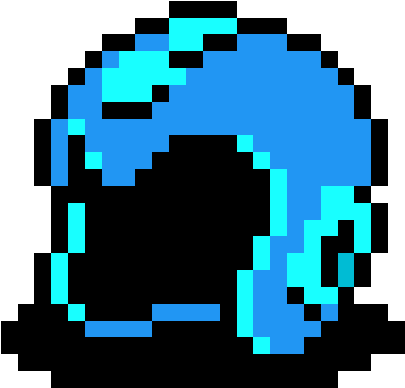 Mega Man Helmet - 8 Bit Mega Man Helmet (1200x1200), Png Download