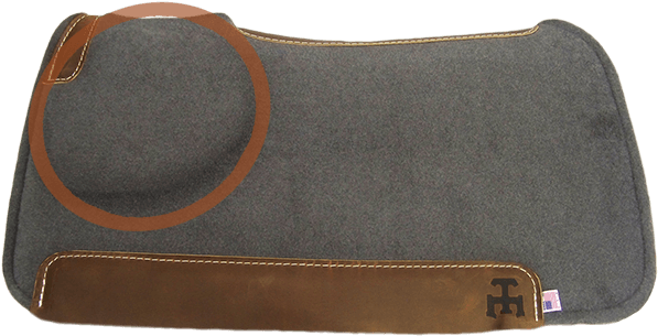 Correct Fit 1 Wither Build-up Team Equine - Leather (600x334), Png Download