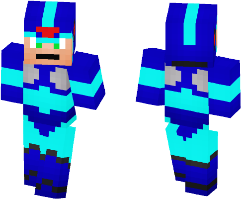 Megaman X - Minecraft (584x497), Png Download