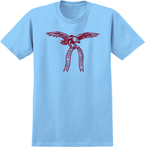 Ah Banner Eagle Ss L-carolina Blue - Gildan 2000 Sport Grey T Shirt (591x600), Png Download