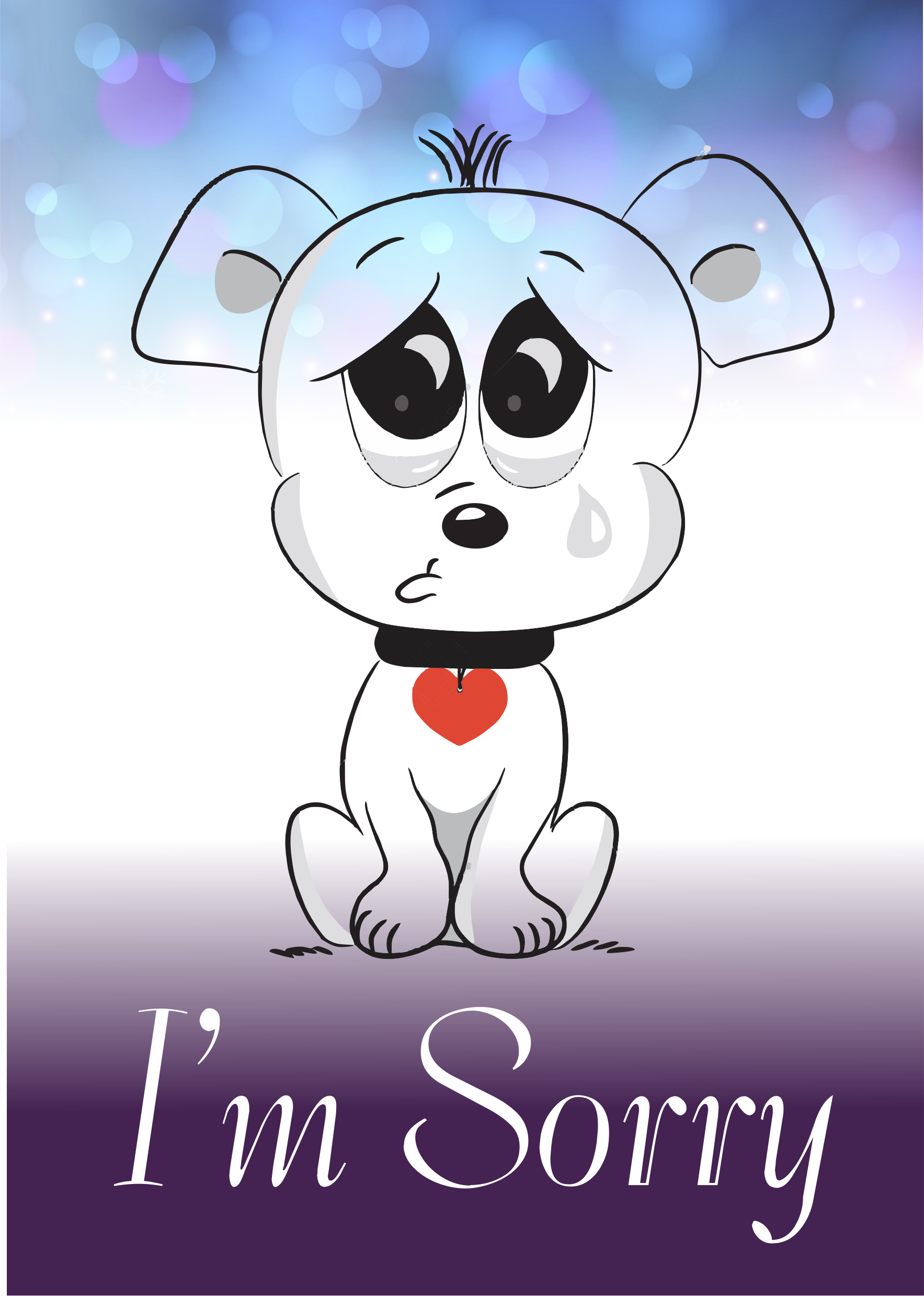 I M Sorry Puppy Face (1767x2476), Png Download