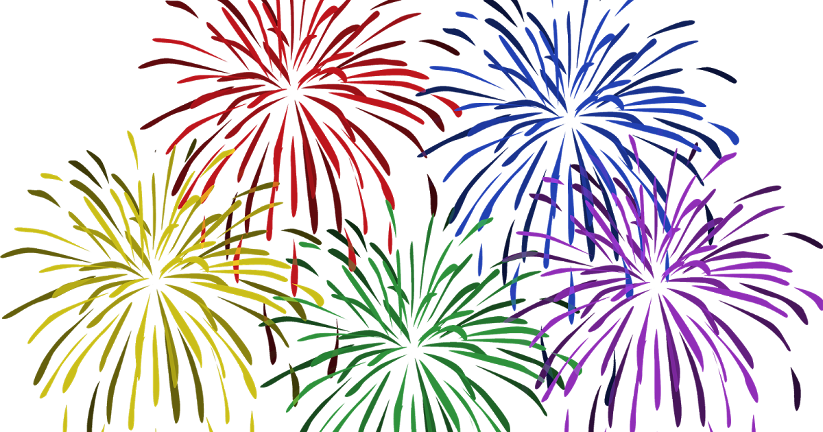 Free Download Fireworks Vector Clipart Fireworks Clip - New Year Fireworks Clipart (1200x630), Png Download