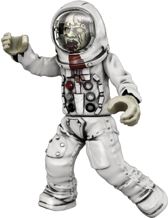 Go To Image - Mega Bloks Call Of Duty Zombie Astronaute (364x500), Png Download