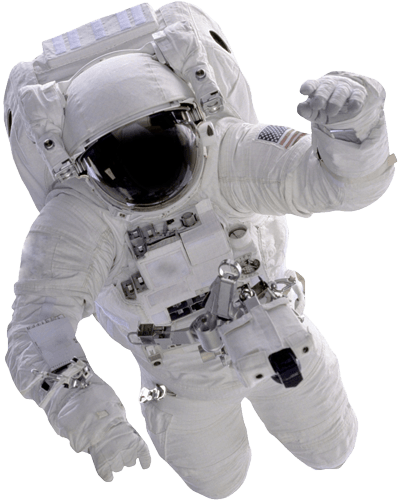 Loans Out Of This World - Astronaut In Space Png (400x500), Png Download