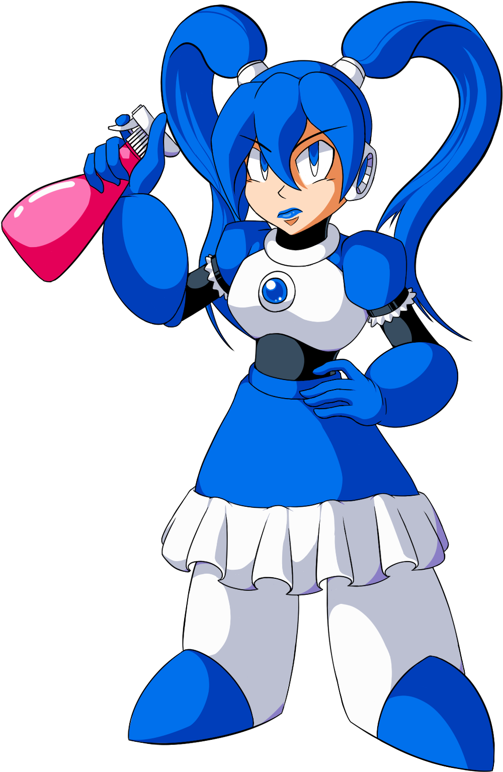 Cleanse Woman's Artwork, Done By Eric - Mega Man Infamous Intent Cleanse Woman (1100x1600), Png Download
