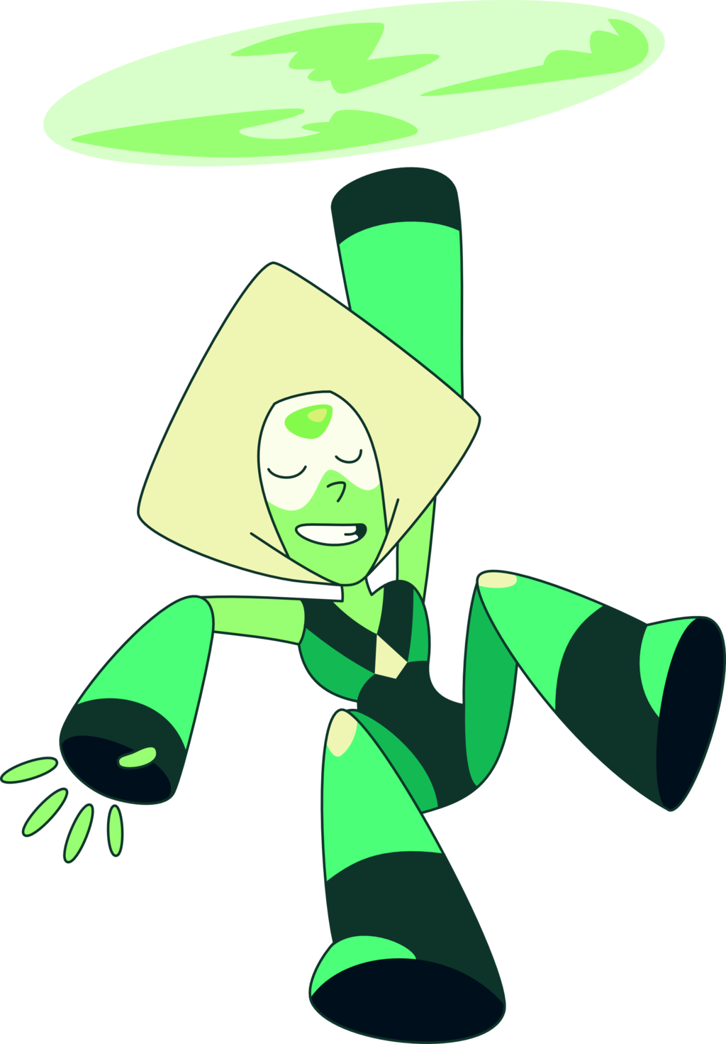 Peridot Flight - Steven Universe Peridot Flying (1024x1471), Png Download
