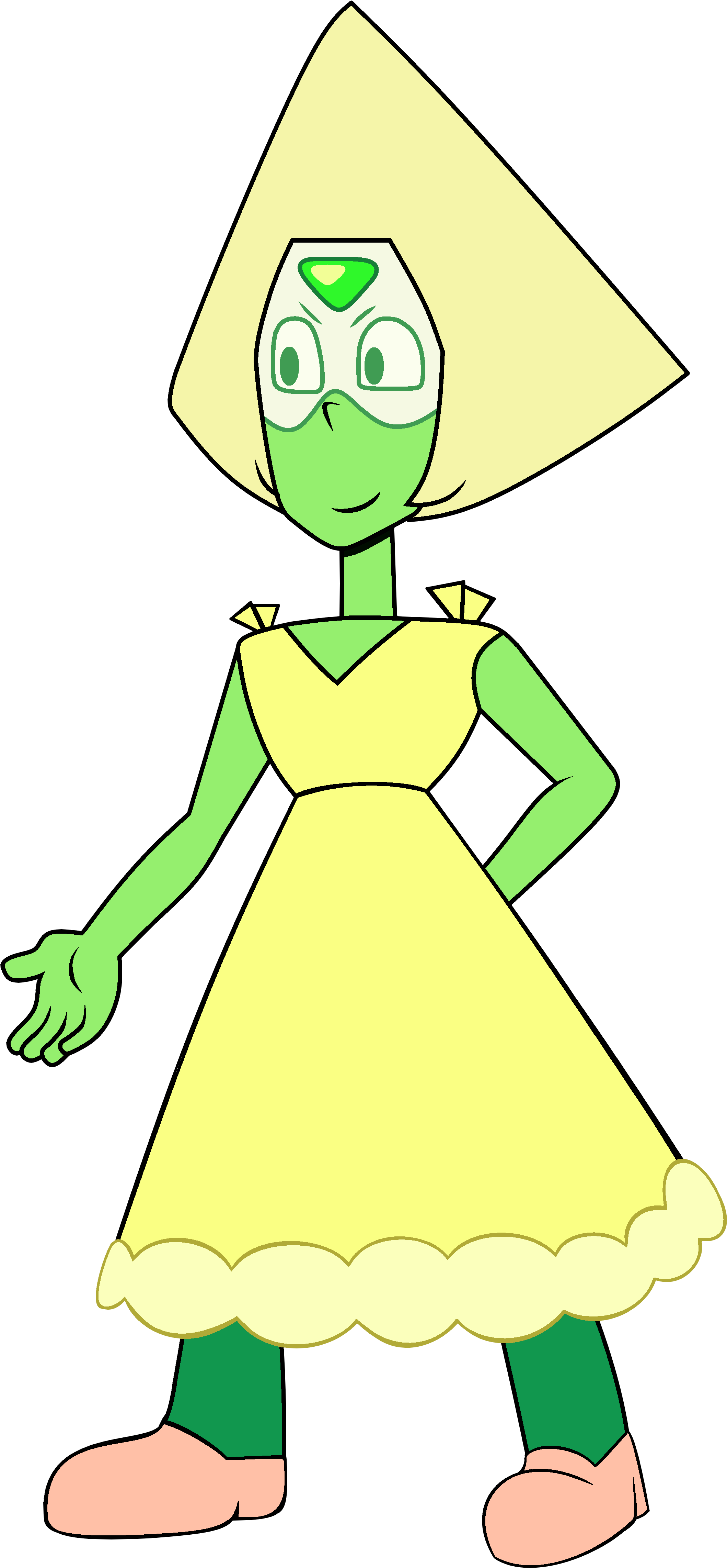 Su Peridot Wedding Outfit Transparent - Peridot Steven Universe Wedding (2233x4712), Png Download