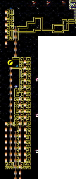 Mega Man 2 Map Crash Man D - Crash Man (256x600), Png Download
