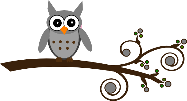 Great Gray Owl Clipart Transparent Background - Brown Owl Clip Art (600x325), Png Download