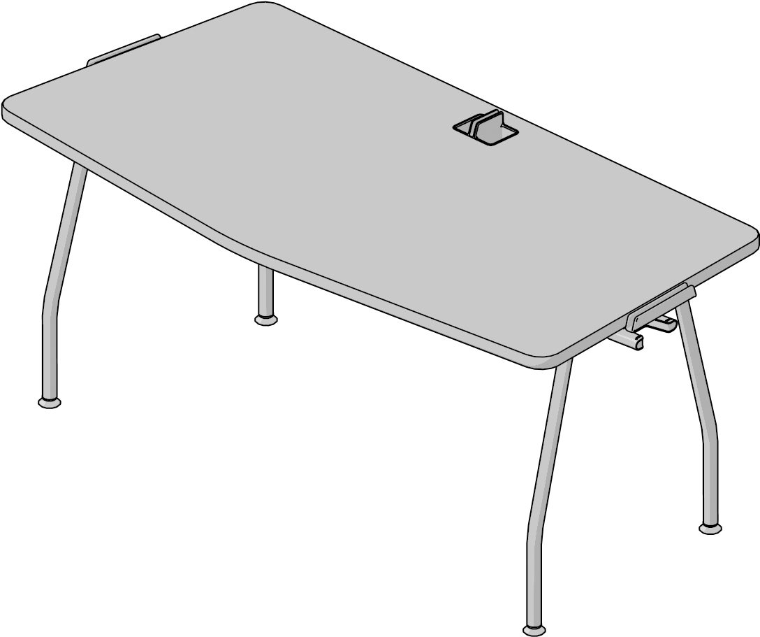 Table Chevron 30x66,fixed Legs,w/glides,side Dock & - Coffee Table (1200x1200), Png Download
