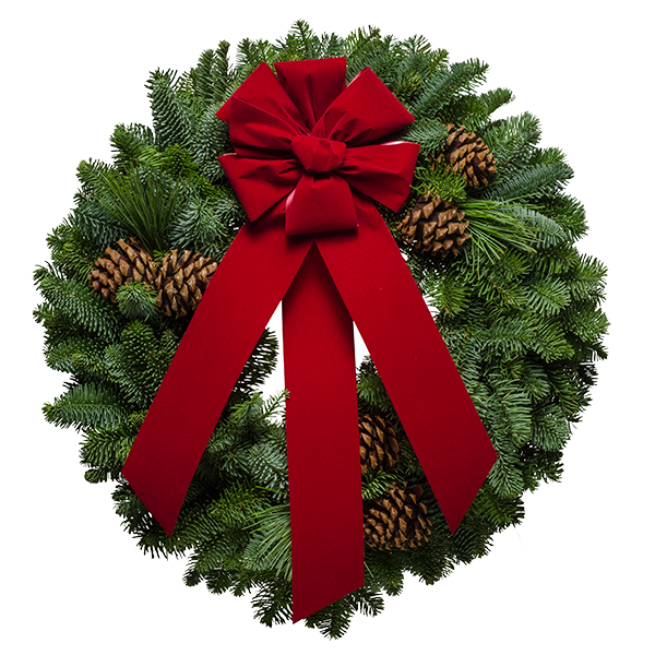 Rustic Wreath From Christmas Forest Fundraisers - Wreath (600x600), Png Download