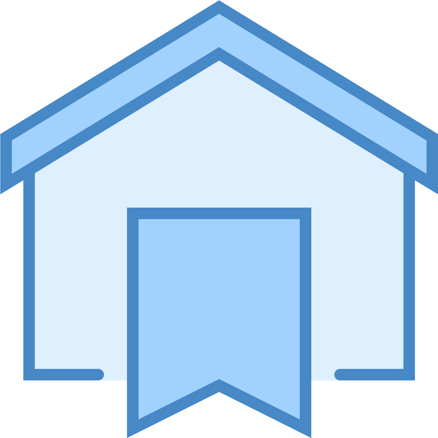 The Icon Is A Logo Of Booking - House Interior Icon (1600x1600), Png Download