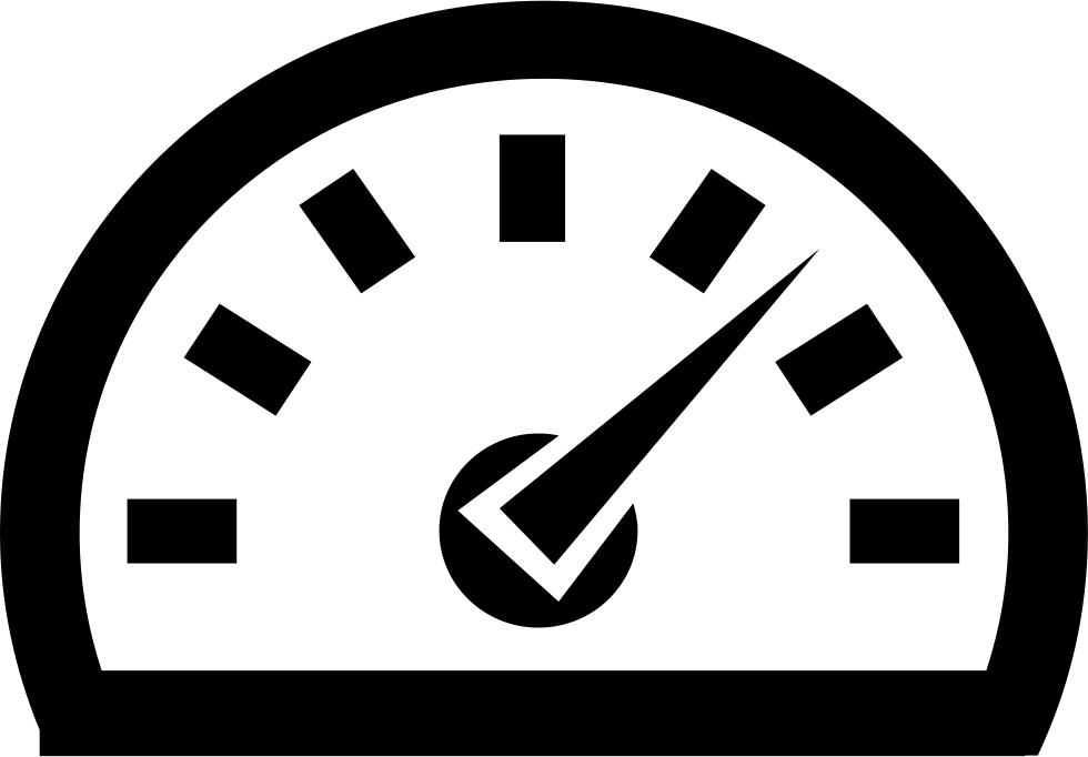 Mileage Report - Speed Limit Icon Png (980x682), Png Download