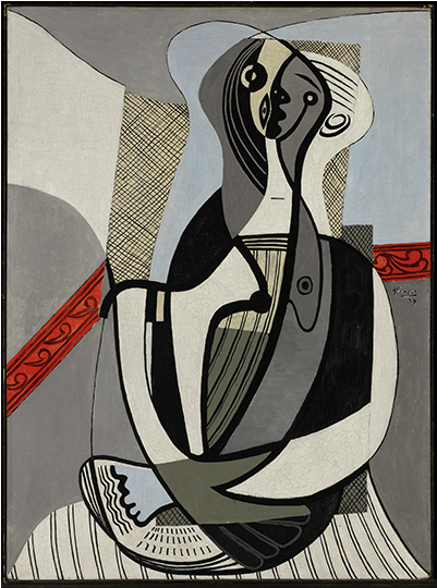 Pablo Picasso , "femme Assise," - Picasso Art Gallery Of Ontario (470x600), Png Download