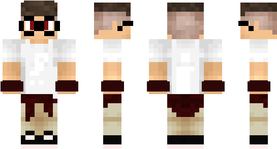 Minecraft Skin Zabuzafreak - Pattern (600x348), Png Download
