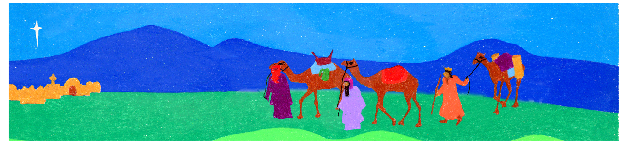 3 Wise Men Bookmark (2100x504), Png Download