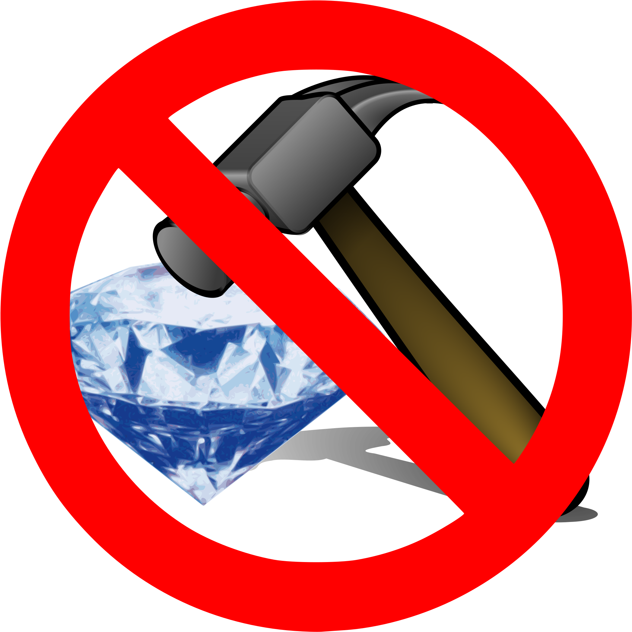 This Free Icons Png Design Of No Breaking A Diamond (2400x2400), Png Download