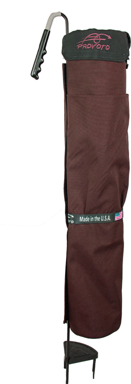 A Chocolate Brown Approach Bag With Matching Embroidered - Umbrella (450x800), Png Download