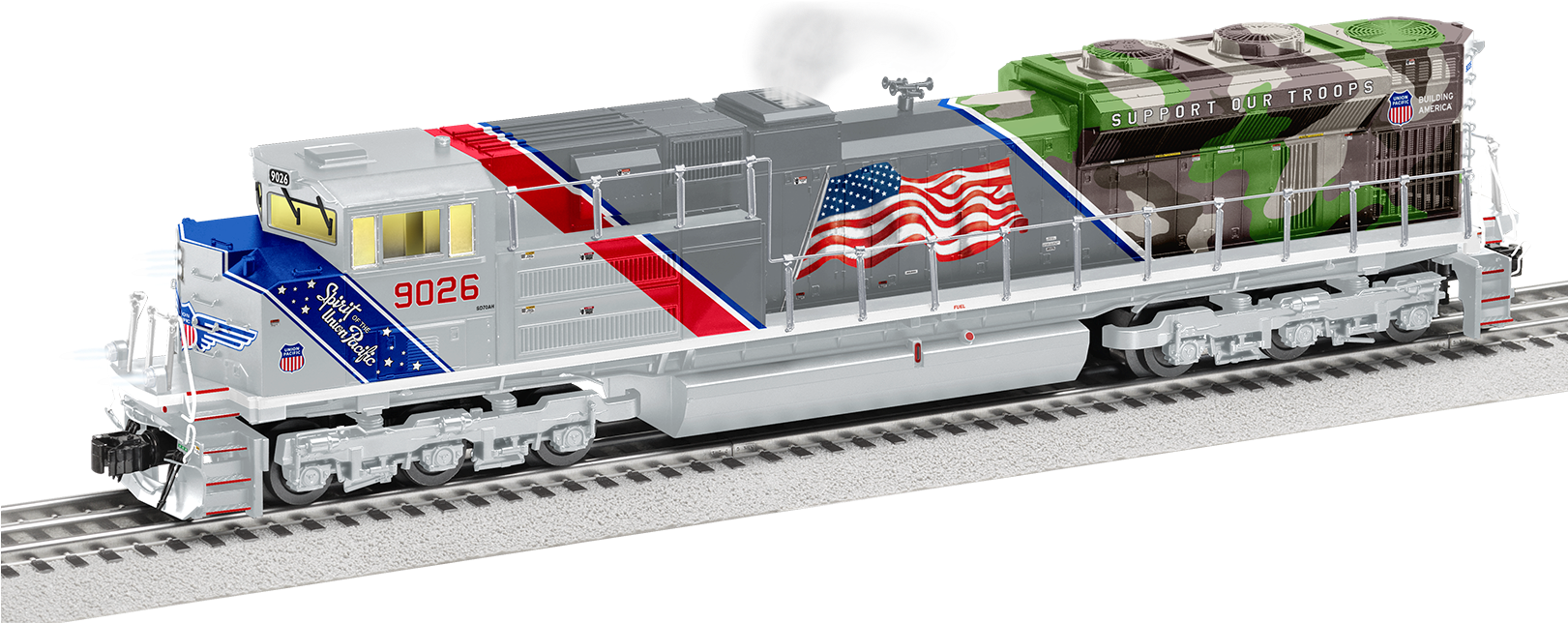 The Spirit Of The Union Pacific Loco - Lionel 6-39645 Penn Central Ns Heritage Sd70ace #1073 (1620x753), Png Download