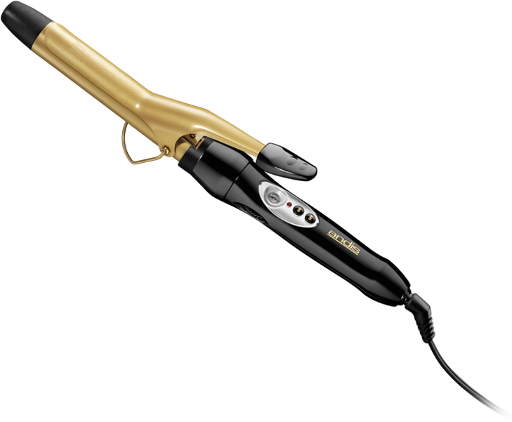 Andis Multi-temperature High Heat Gold Ceramic Curling - Matte Black Clarinet (780x920), Png Download