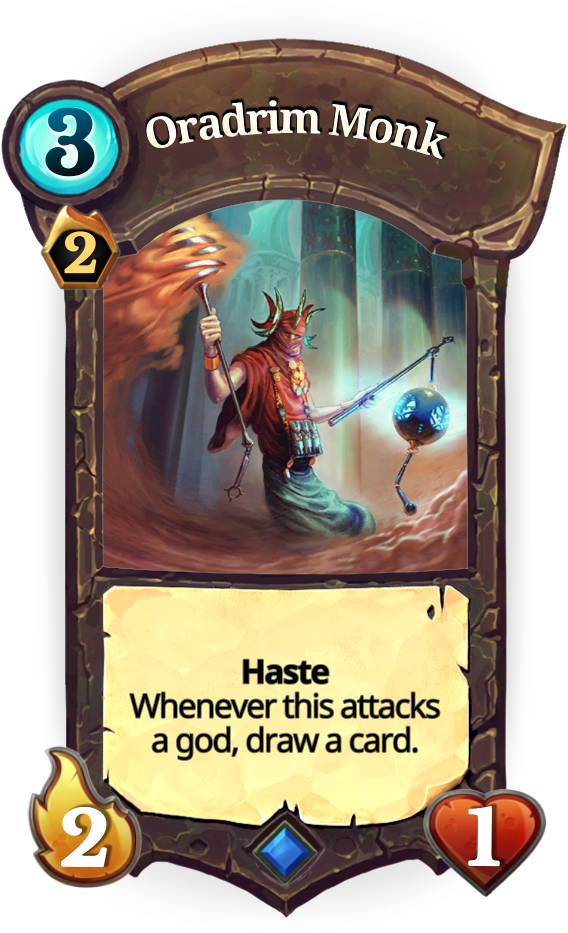 Oradim Monk - Faeria Bomb Slinger (1024x1024), Png Download