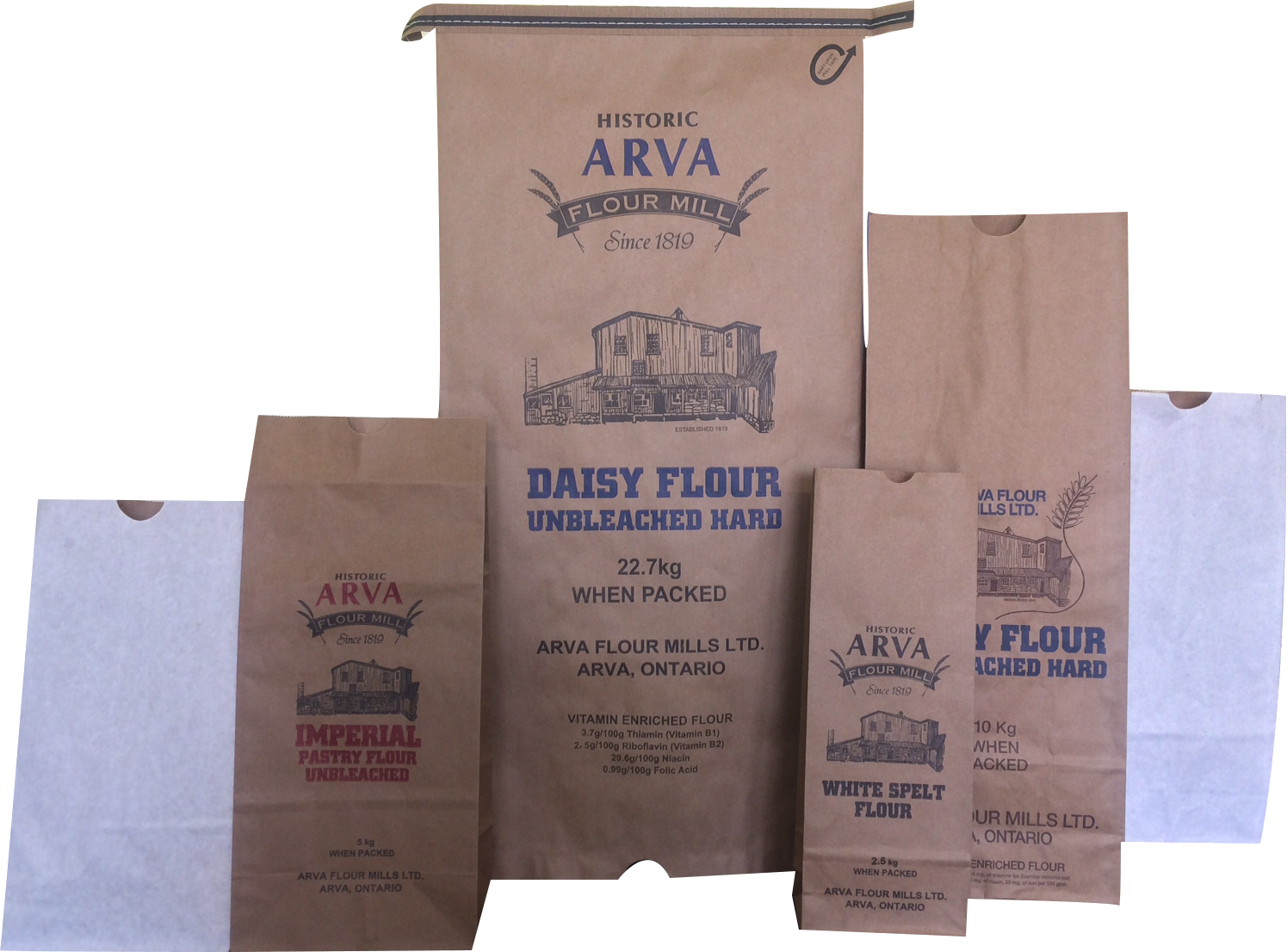 Flourbags - Paper Bags For Flour Packaging (1495x1106), Png Download