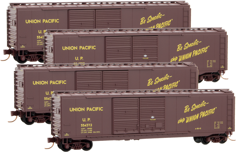 Union Pacific Rp - Accurail Ho Kit 40' Ps-1 Box, Up (3) (800x800), Png Download
