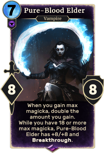 Pure-blood Elder - Elder Scrolls Legends Dragonborn (409x663), Png Download