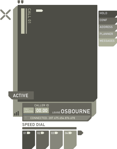Typography Focused Futuristic Interface - User Interface (424x536), Png Download