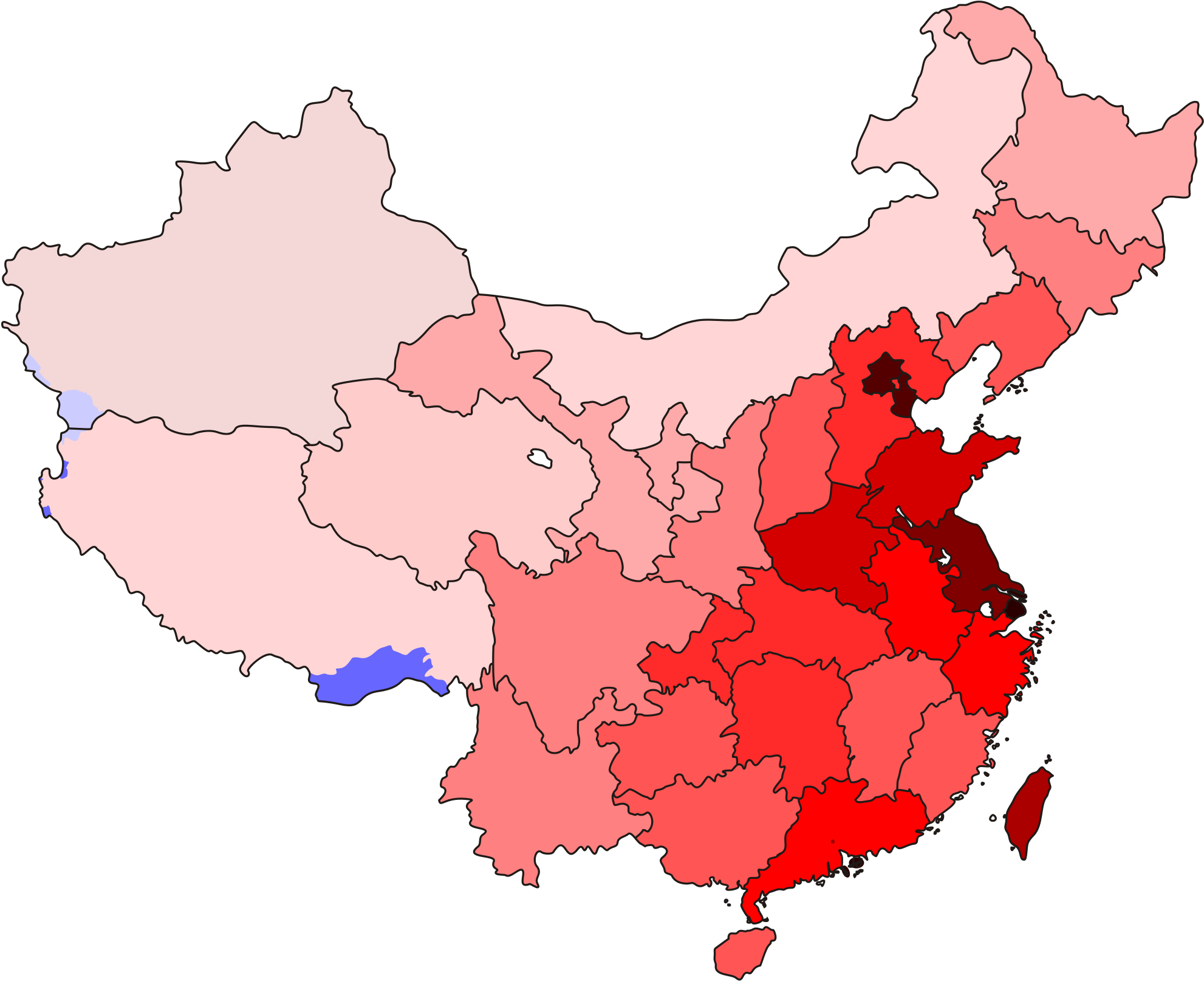A Population Density Map Of The Territories Governed - Confucianism In China Map (2000x1631), Png Download