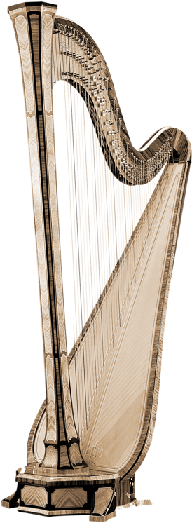 Pedal Harp (356x800), Png Download