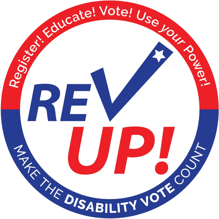 Logo Of The Revup Campaign - National Disability Voter Registration Week 2018 (740x740), Png Download