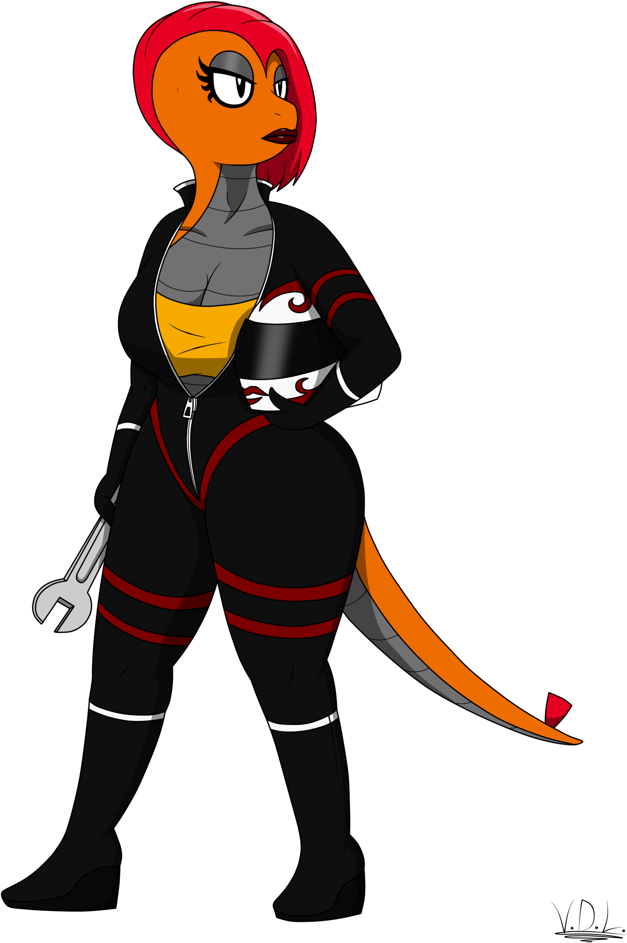 A Scrafty - Houndoom (1500x2000), Png Download
