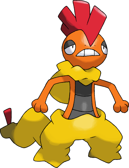 Http - //www - Pokemonpets - Com/shiny Scrafty Pokemon - Cartoon (454x591), Png Download