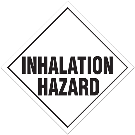 6.1 Poison Inhalation Placard (498x498), Png Download