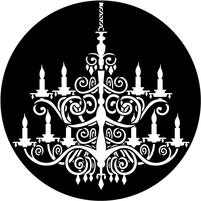 Victorian Chandelier - Laser Cut Chandelier Template (800x800), Png Download