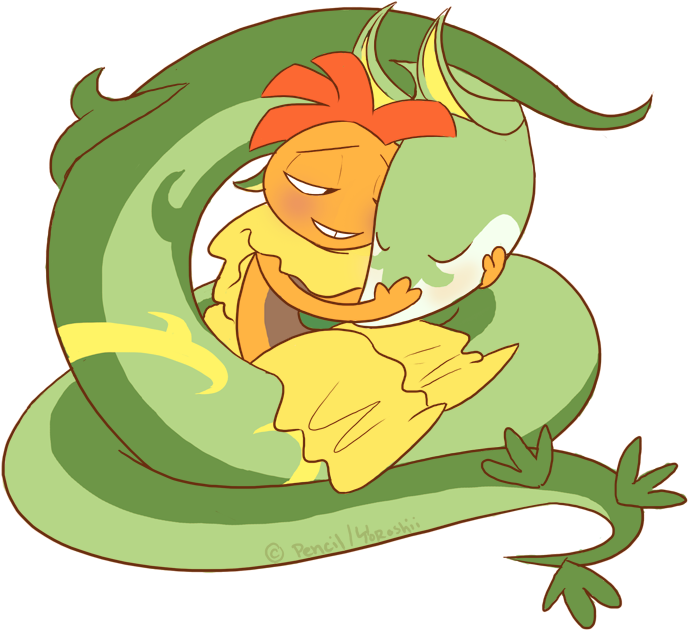 Unnamed - Scrafty/serperior - Cartoon (704x656), Png Download