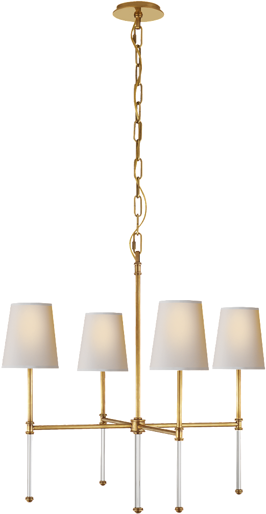Visual Comfort Camille Small 4-light Chandelier (1024x1024), Png Download