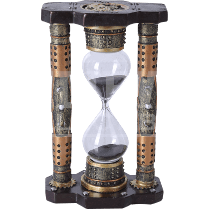 Steampunk Sand Timer - Steampunk Collectibles And Figurines By Pacific Trading (419x419), Png Download