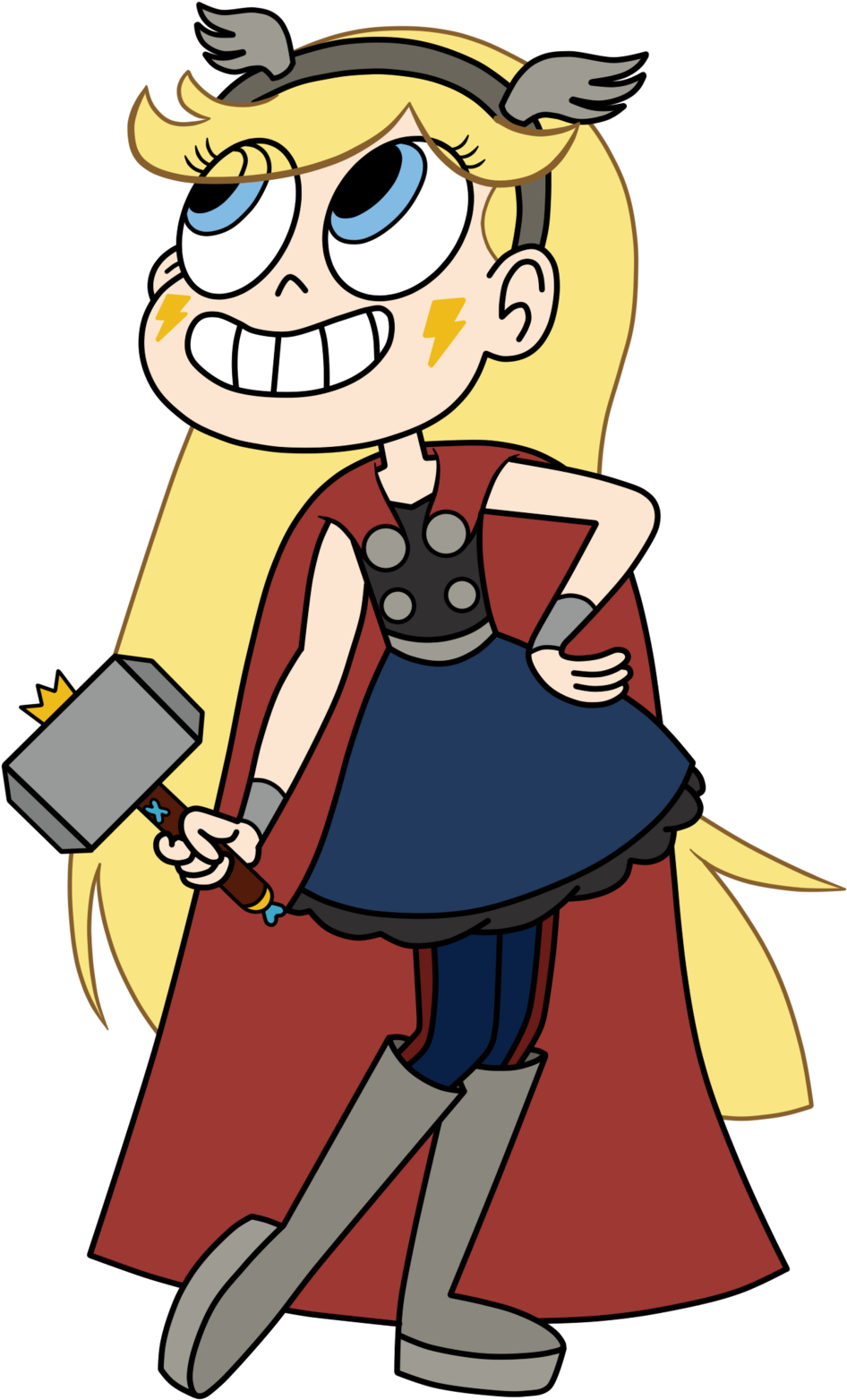 Thor Clipart Disney Xd - Star Butterfly Disney Princess (1024x1657), Png Download